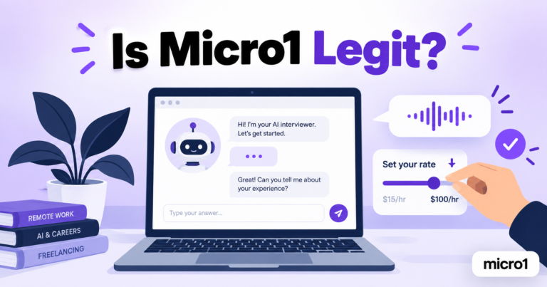 Micro1 jobs guide covering pay rates, the Zara AI interview, and legitimacy in 2026